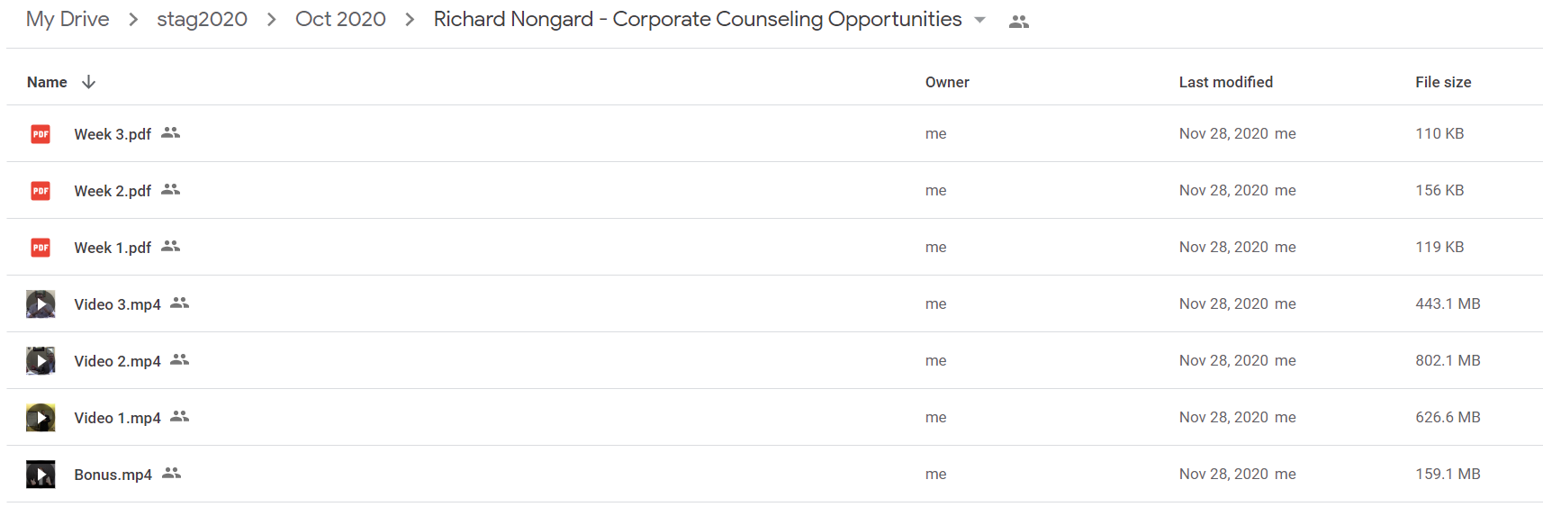 Richard Nongard - Corporate Counseling Opportunities