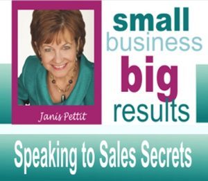 Janis Pettit - Speaking to Sales Secrets Workshop