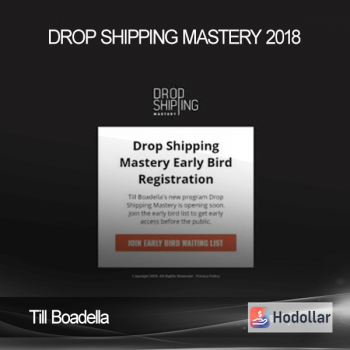 Till Boadella - Drop Shipping Mastery 2018