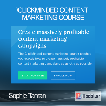 Sophie Tahran - Clickminded Content Marketing Course