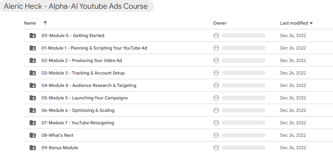 Aleric Heck - The Alpha AI YouTube Ads Course